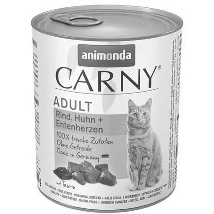 Hlavný obrázok produktu ANIMONDA konzerva CARNY Adult - hovězí,kuře,kachní srdce 800g