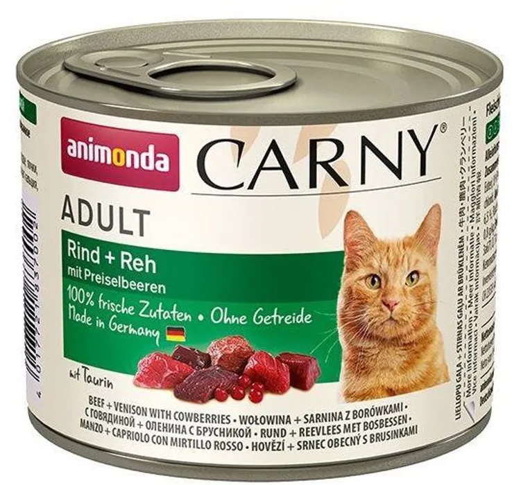Hlavný obrázok produktu ANIMONDA konzerva CARNY Adult - hovězí,srnčí,brusinky 200g