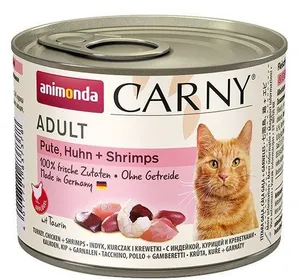 ANIMONDA konzerva CARNY Adult - morka, kura + račce 200g
