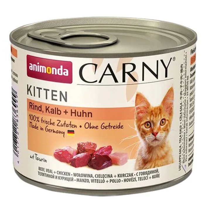 Hlavný obrázok produktu ANIMONDA konzerva CARNY Kitten - telecí + kuřecí + krůta 200g