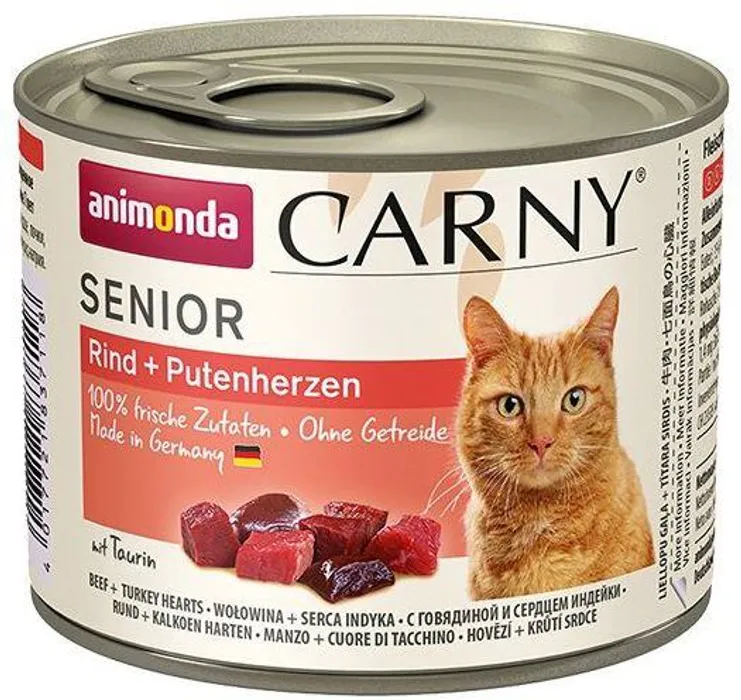 Hlavný obrázok produktu ANIMONDA konzerva CARNY Senior - hovězí, krůtí srdce 200g