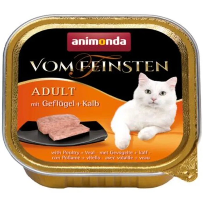 Hlavný obrázok produktu ANIMONDA paštika ADULT - drůbež, telecí pro kočky 100g