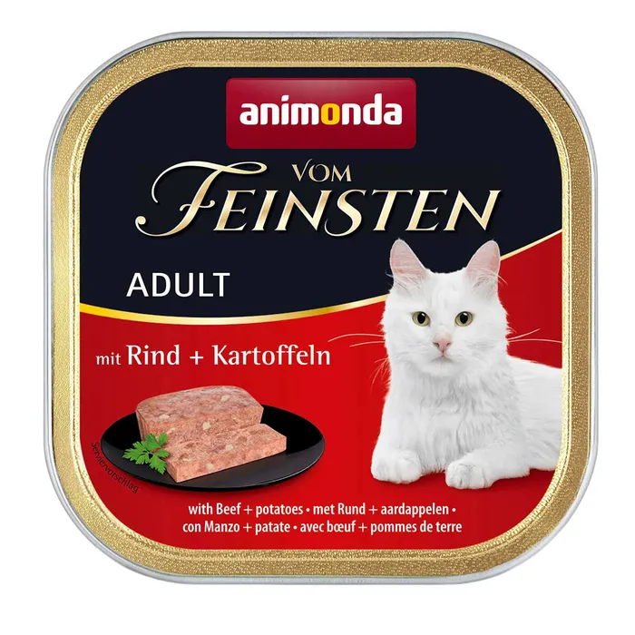 Hlavný obrázok produktu ANIMONDA paštika ADULT - hovězí + brambory pro kočky100g