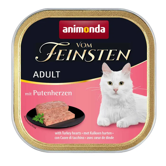 Hlavný obrázok produktu ANIMONDA paštika ADULT - krůtí srdíčka pro kočky 100g