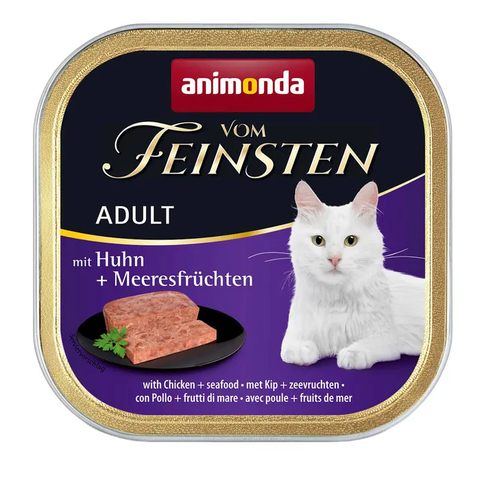 Hlavný obrázok produktu ANIMONDA paštika ADULT - kuře, mořské plody pro kočky 100g