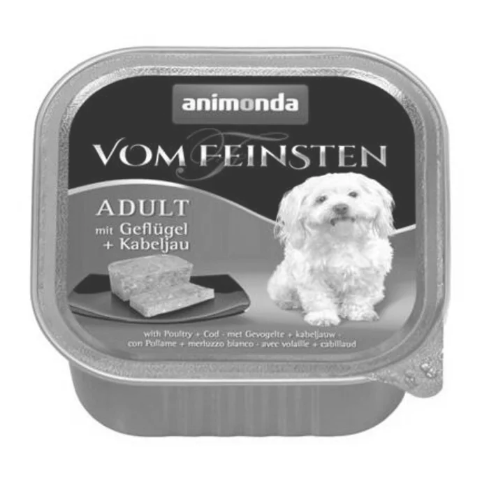 Hlavný obrázok produktu ANIMONDA paštika ADULT - kuřecí +treska obecná pro psy 150g