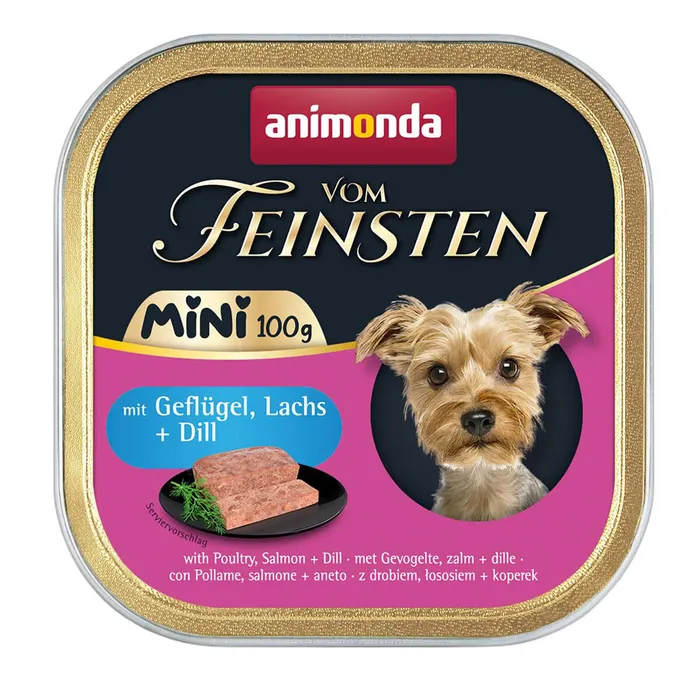 Hlavný obrázok produktu ANIMONDA paštika Vom Feinsten MINI - drůbeží, losos, kopr pro psy 100 g