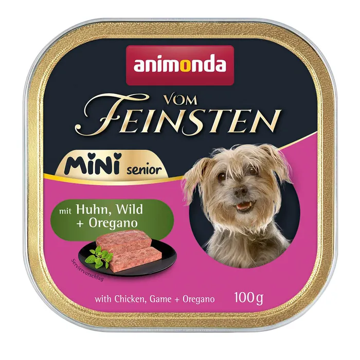 Hlavný obrázok produktu ANIMONDA paštika Vom Feinsten MINI Senior - kuře, zvěřina, oregano pro psy 100 g
