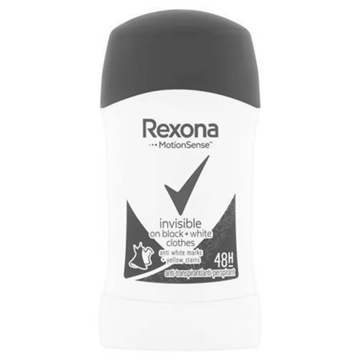 Hlavný obrázok produktu Antiperspirant "Invisible Black & White", tuhý, 40 ml, dámský, REXONA