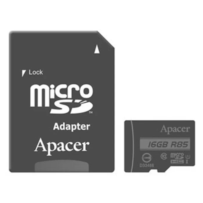 Hlavný obrázok produktu Apacer paměťová karta Secure Digital, 16GB, micro SDHC, AP16GMCSH10U5-R, UHS-I U1 (Class