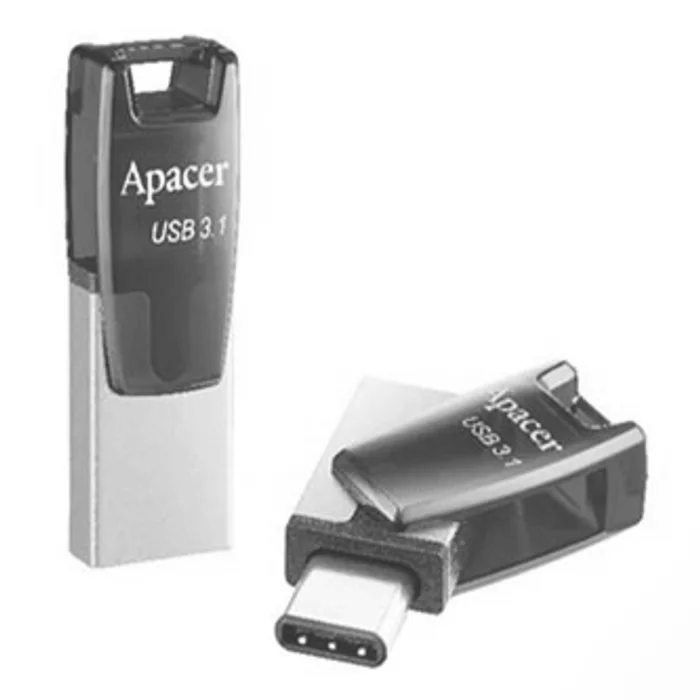 Hlavný obrázok produktu Apacer USB flash disk OTG, USB 3.0 (3.2 Gen 1), 16GB, AH180, červený, AP16GAH180R-1, USB