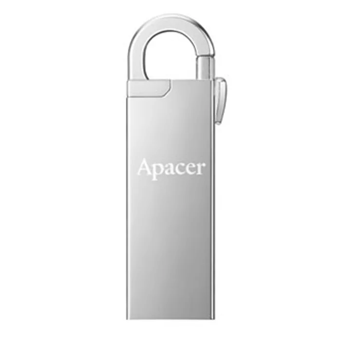 Hlavný obrázok produktu Apacer USB flash disk, USB 2.0, 16GB, AH13A, stříbrný, AP16GAH13AS-1, USB A, s karabinkou