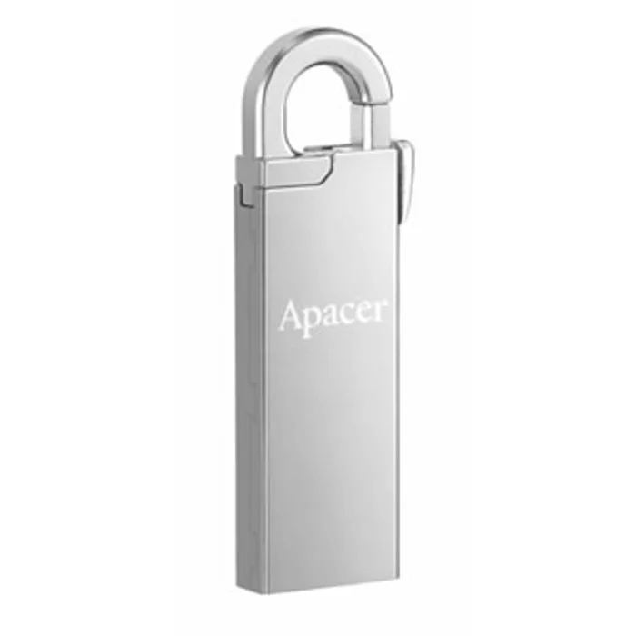Hlavný obrázok produktu Apacer USB flash disk, USB 2.0, 64GB, AH13A, stříbrný, AP64GAH13AS-1, USB A, s karabinkou