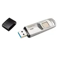 Apacer USB flash disk, USB 3.0 (3.2 Gen 1), 64GB, AH651, strieborný, AP64GAH651S-1, USB A, s čítačkou odltačkov prstov