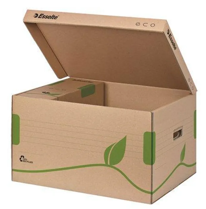 Hlavný obrázok produktu Archivační kontejner s víkem Esselte Eco, Přírodní hnědá