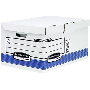 Archivačná krabica BANKERS BOX® SYSTEM, modrá, Flip Top veko, Maxi, FELLOWES