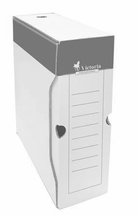 Hlavný obrázok produktu Archivační krabice, červeno-bílá, karton, A4, 100 mm, VICTORIA
