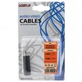 Audio Redukcia, Jack (3,5mm) M-Jack (6,3mm) F, 0, stereo, čierna, Logo, blister