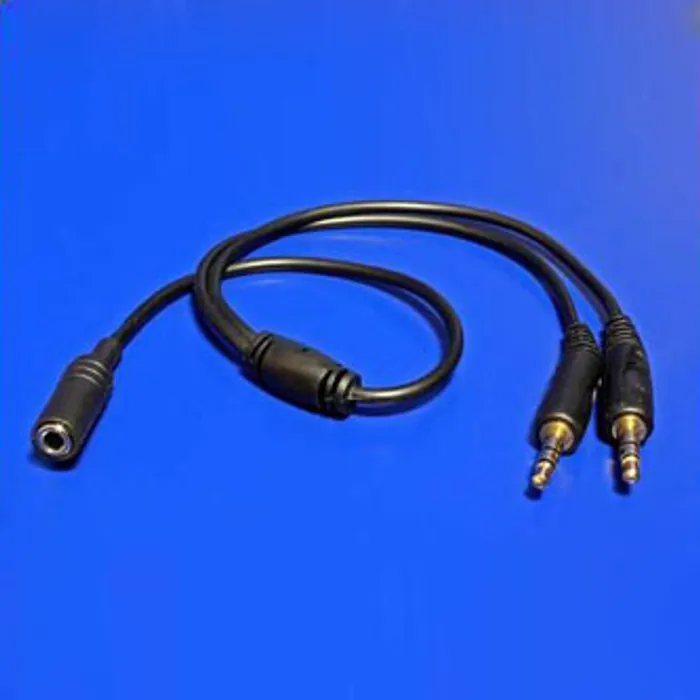 Hlavný obrázok produktu Audio Redukce, Jack, Jack (3,5 mm) F (2-pólový)-Jack (3,5mm) 2x M, 0, stereo, černá