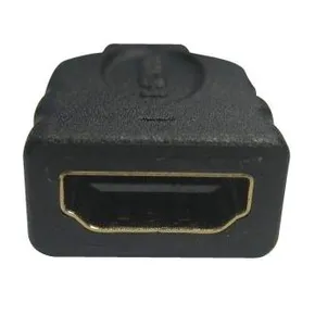Audio/video Redukcia, HDMI (micro) M-HDMI F, 0, čierna, Logo, pozlatené konektory