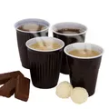 Ďalší obrázok produktu Automatový pohár (PS) hnedo/biely priemer 70mm 180ml [100 ks]