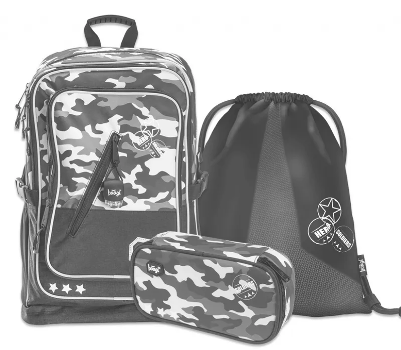 Hlavný obrázok produktu BAAGL SET 3 Cubic Army: batoh, penál, sáček