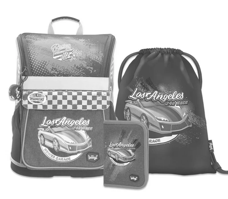 Hlavný obrázok produktu BAAGL SET 3 Zippy Racer: aktovka, penál, sáček