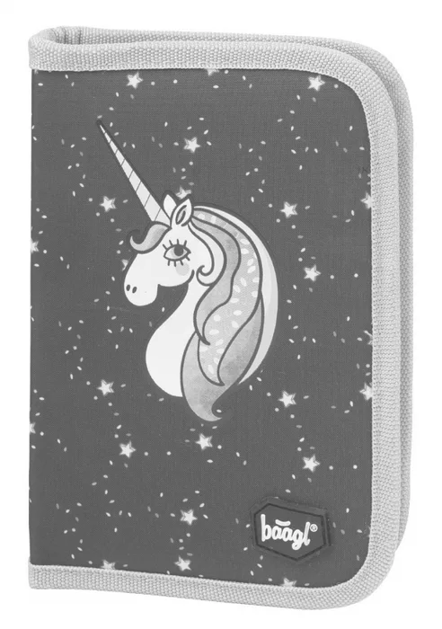 Hlavný obrázok produktu BAAGL Školní penál klasik dvě chlopně Unicorn