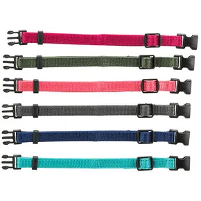 Balenie nylon.rozoznávacích obojkov pre šteňatá M-L 22-35cm/10mm,fuchs,sivá,mod,khaki,koral,