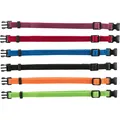 Ďalší obrázok produktu Balenie nylon.rozoznávacích obojkov pre šteňatá S-M 17-25cm/10mm, čn,čv,md,zel,or,fi