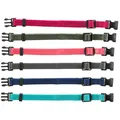 Balenie nylon.rozoznávacích obojkov pre šteňatá S-M 17-25cm/10mm,malin,sivá,mod,khaki,ruž,ty