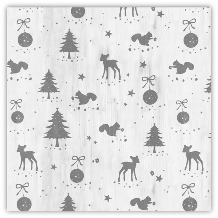 Hlavný obrázok produktu Balící papír vánoční 70x100cm modrý s veverkou [1 list]