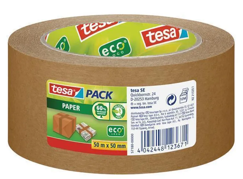 Hlavný obrázok produktu Balící páska "tesapack® 57180", ekologická, 50 mm x 50 m, TESA