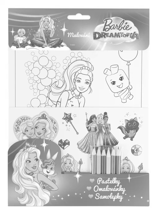 Hlavný obrázok produktu BARBIE DREAMTOPIA – Pastelky, omalovánky, samolepky