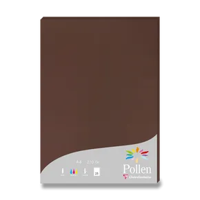 Farebná listová karta Clairefontaine hnedá, A4 [25 ks]