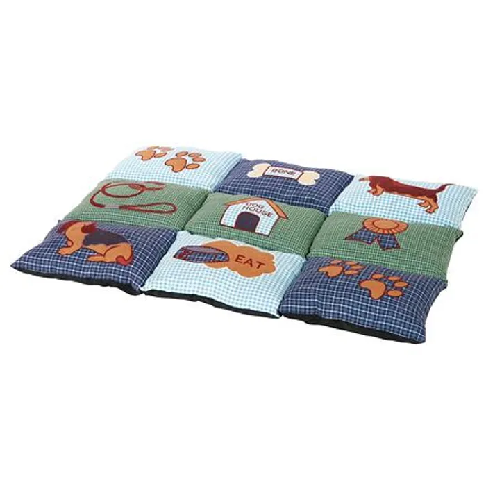 Hlavný obrázok produktu Barevná měkká podložka PATCHWORK 80 x 55 cm, protiskluzová, - modro/zelená