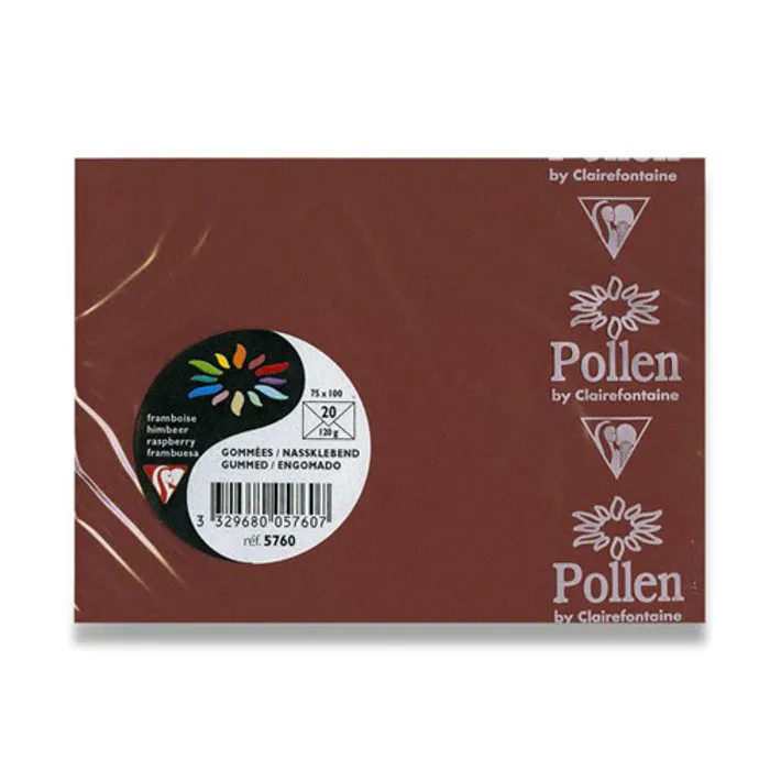 Hlavný obrázok produktu Barevná obálka Clairefontaine hnědá, 75 x 100 mm [20 ks]