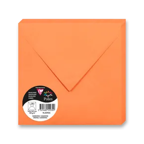 Farebná obálka Clairefontaine oranžová, 165 × 165 mm [20ks]