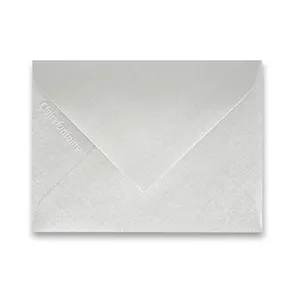 Farebná obálka Clairefontaine strieborná, 75 x 100 mm [20 ks]