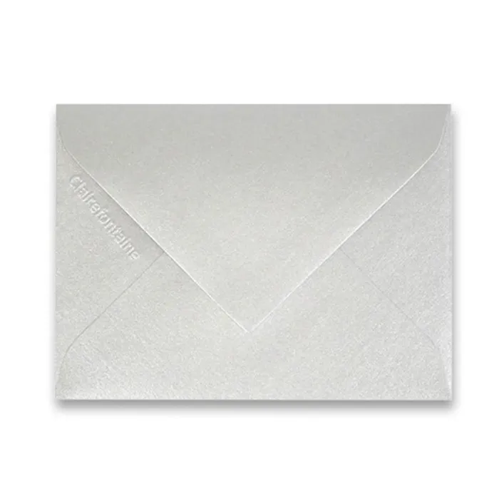 Hlavný obrázok produktu Barevná obálka Clairefontaine stříbrná, 75 x 100 mm [20 ks]