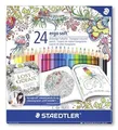 Farby "Ergo Soft", Johanna Basford limitovaná edícia, súprava, trojhranné, STAEDTLER