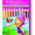 Ďalší obrázok produktu Farbičky "Noris Club Jumbo", 10 farieb, sada, trojhranné, pre dievčatá, STAEDTLER