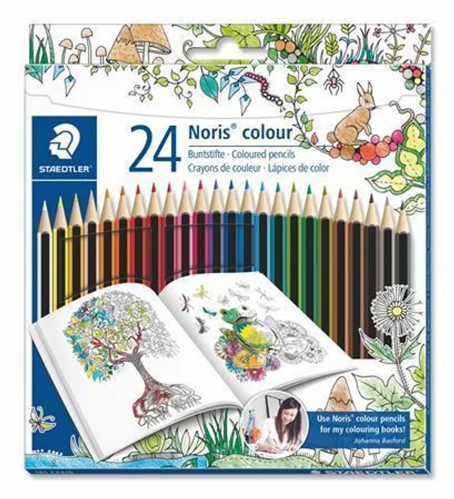 Hlavný obrázok produktu Barevné pastelky "Noris Colour", Johanna Basford lim. edice, sada, šestihranná, STAEDTLER