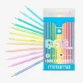 Farbičky PASTEL, 12 farieb, guľaté, MITAMA 62827