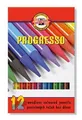 Farebné pastelky "Progresso 8756/12", 12ks, bez dreva, KOH-I-NOOR