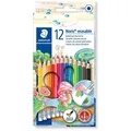 Farebné pastelky s gumou "Noris Club", 12 farieb, sada, šesťhranné, STAEDTLER