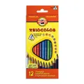 Farebné pastelky "Triocolour 3132/12", 12ks, trojhranné, KOH-I-NOOR