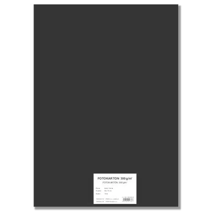 Hlavný obrázok produktu Barevný karton EXTRA 300g 50x70cm černý [10 listů]