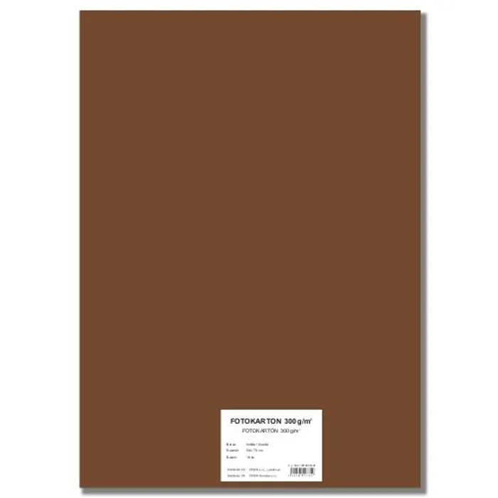 Hlavný obrázok produktu Barevný karton EXTRA 300g 50x70cm hnědý [10 listů]