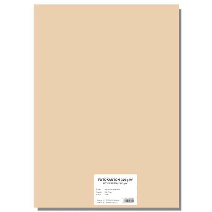 Hlavný obrázok produktu Barevný karton EXTRA 300g 50x70cm meruňková [10 listů]